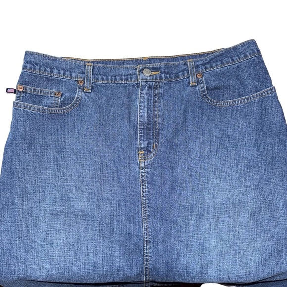 Ralph Lauren Polo Jeans (EUC) Vintage Denim Skirt, Size 12 - Picture 3 of 13